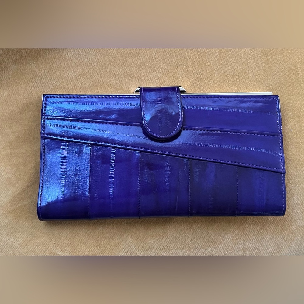 Eel skin vintage 1980 wallet
